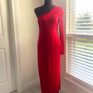 JLUXLABEL - One shoulder maxi dress
